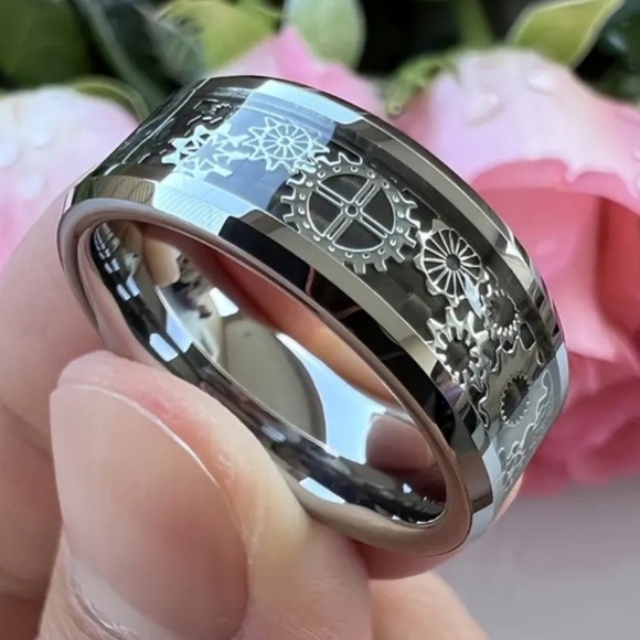 Stainless steel steam punk gears ring size 6 to 13 usually available ple… - Picture 1 of 3